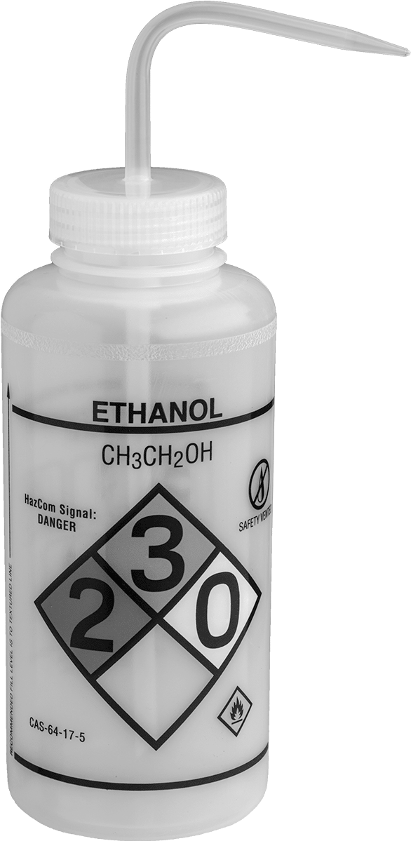 Açılı Nozullu Sıkma Şişesi, Her Açı, Etanol Mesajı, 16 FL. oz. Kapasite