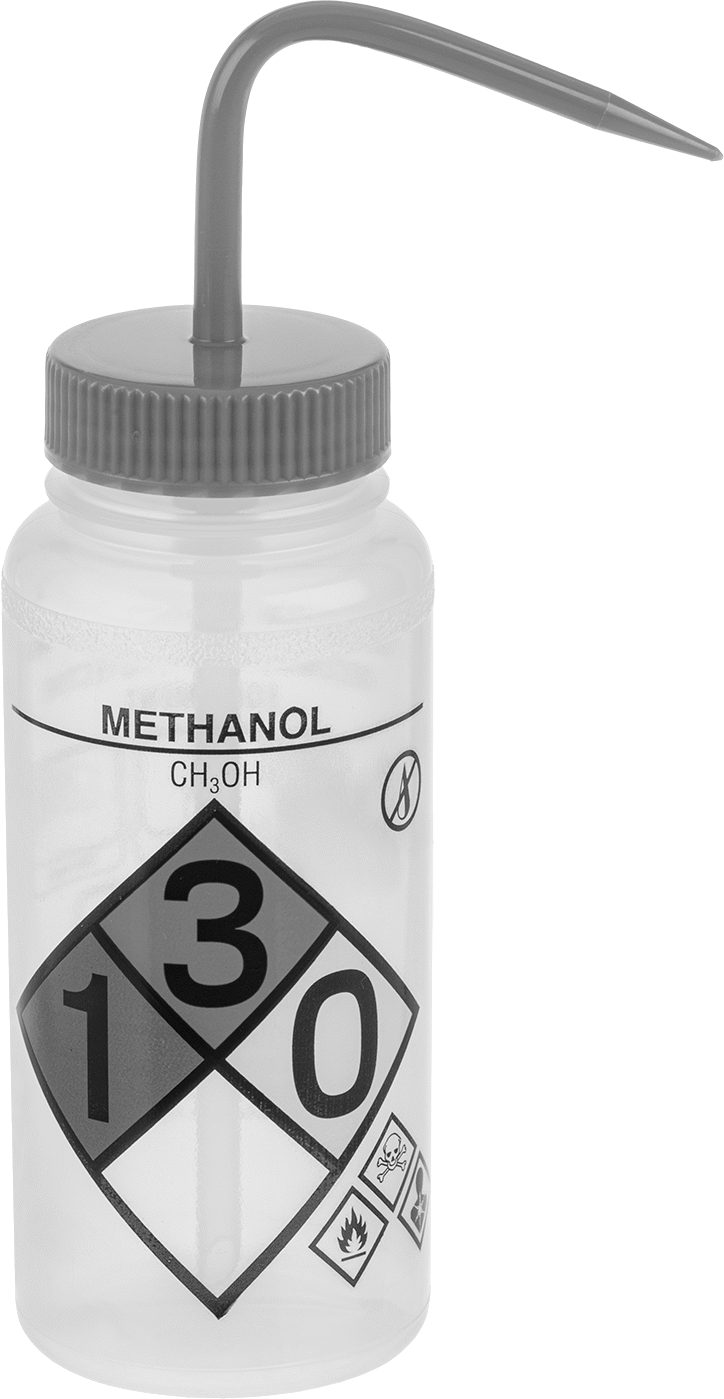 Açılı Nozullu Sıkma Şişesi, Her Açı, Metanol Mesajı, 16 FL. oz. Kapasite
