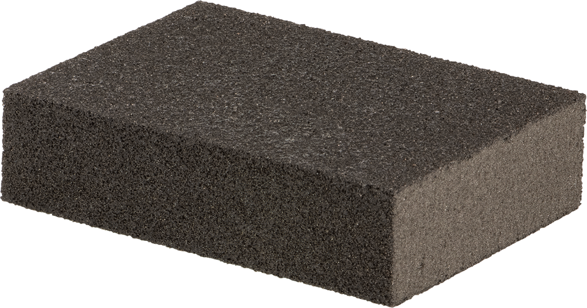 Zımpara Süngeri, 80 ve 120 Kum, 3-3/4" x 2-3/4" x 1"