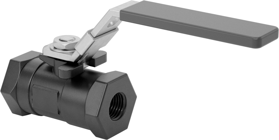 Yakıt için Çelik Gövde Açma/Kapama Vanası, PTFE Plastik Conta, 1/4 NPT Dişi