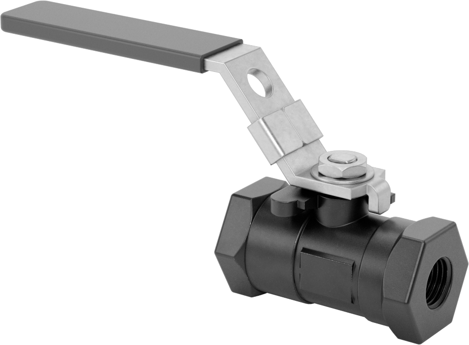 Yakıt için Çelik Gövde Açma/Kapama Vanası, PTFE Plastik Conta, 1/4 NPT Dişi