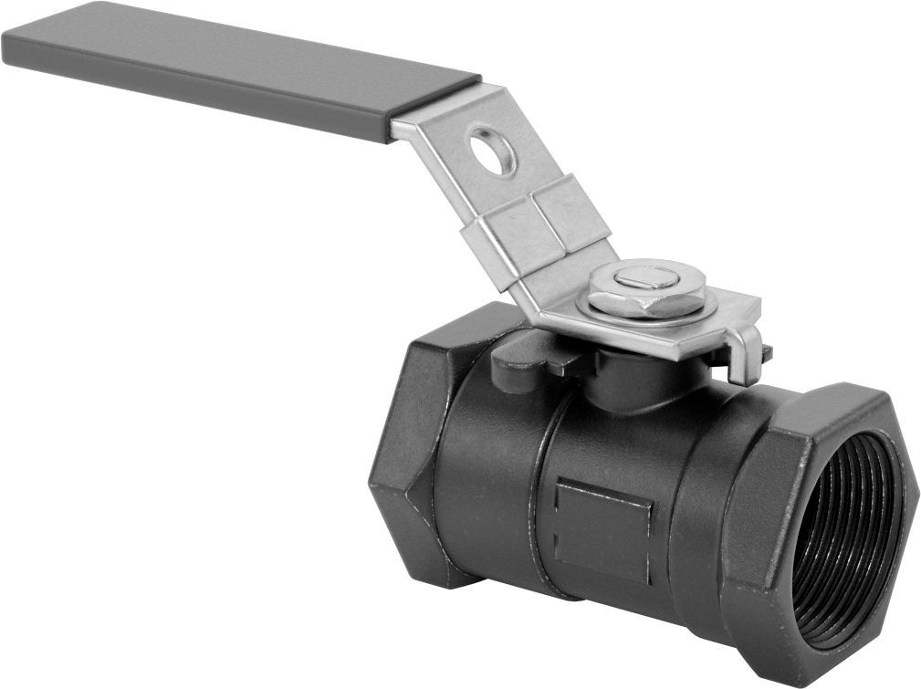 Yakıt için Çelik Gövde Açma/Kapama Vanası, PTFE Plastik Conta, 1-1/4 NPT Dişi
