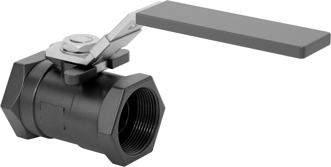 Yakıt için Çelik Gövde Açma/Kapama Vanası, PTFE Plastik Conta, 1-1/2 NPT Dişi