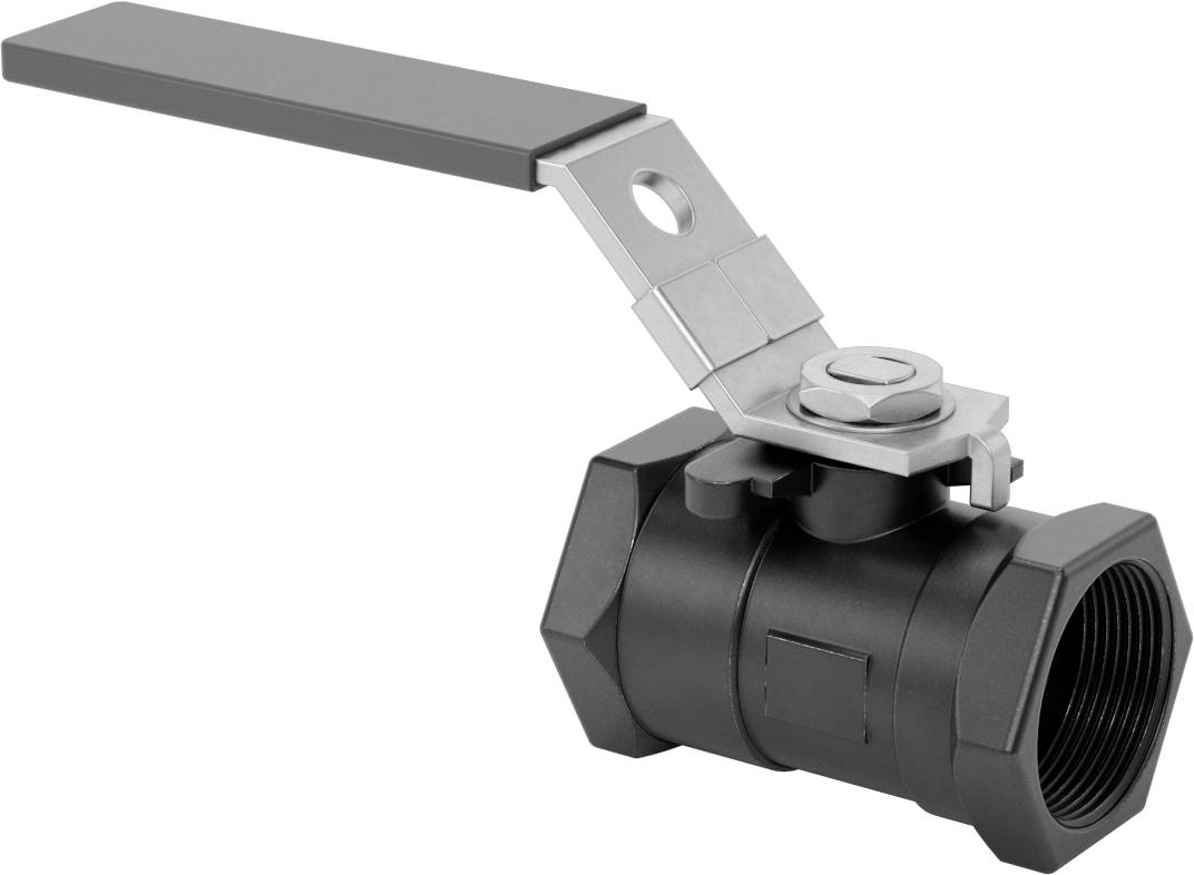 Yakıt için Çelik Gövde Açma/Kapama Vanası, PTFE Plastik Conta, 1-1/2 NPT Dişi