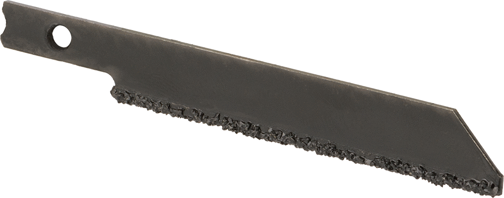 Seramik ve Beton ve Tuğla için Bıçak, U-Şaftlı Dekupaj Testeresi, Kaba Kum, 2-7/8“ Uzunluk x 3/8” Genişlik