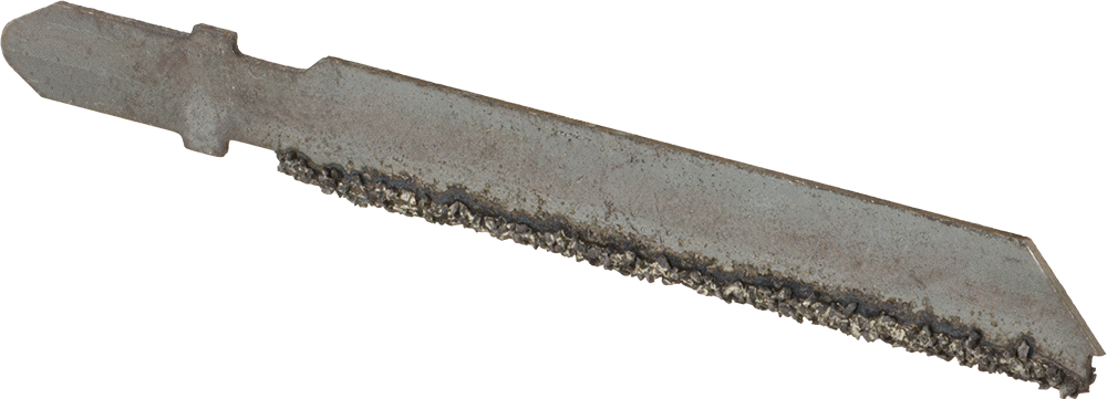 Seramik ve Beton ve Tuğla için Bıçak, T-Şaftlı Dekupaj Testere, Kaba Kum, 3“ Uzunluk x 5/16” Genişlik