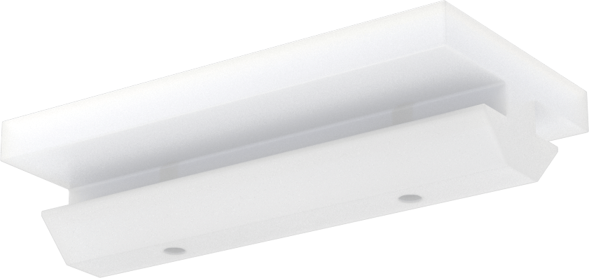 T-Yuvalı Çerçeve Rayı Kaydırma Parçası, T x Düz, 40 mm Yüksekliğinde Tek Ray için
