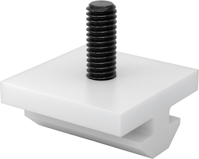 T-Yuvalı Çerçeve Rayı Kaydırma Parçası, Dikey Pivot, T-Şekli, 1,5" ve 40 mm Yüksek Ray