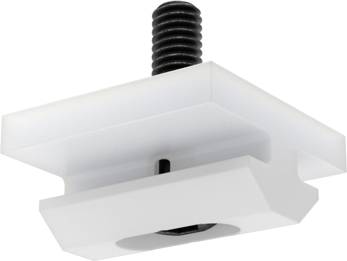 T-Yuvalı Çerçeve Rayı Kaydırma Parçası, Dikey Pivot, T-Şekli, 1,5" ve 40 mm Yüksek Ray