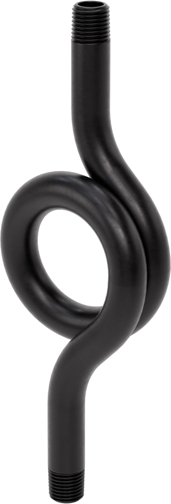 Gauge Siphon Tube, 1/4 NPT, Welded Steel, 7-1/4" Long, 300 PSI At 400°F