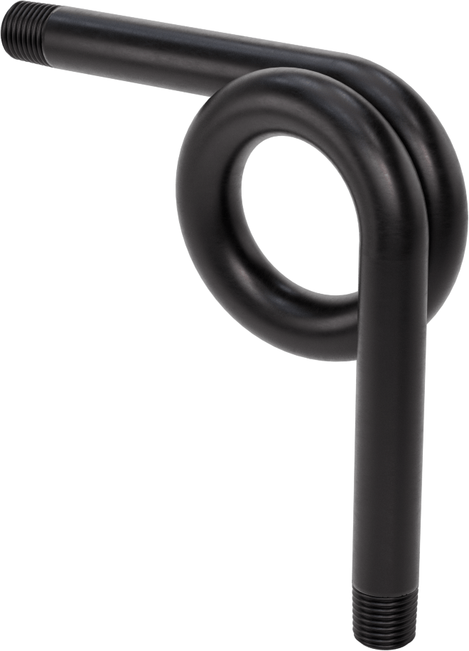 Gauge Siphon Tube, 1/4 NPT, Seamless, 6-1/2" Long, 580 PSI At 750°F
