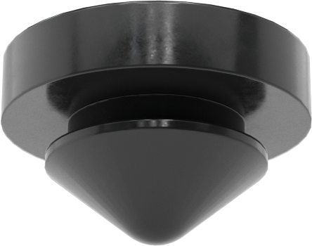 Hava Koşullarına Dayanıklı EPDM İt-Ve-Kal Tamponlar, 1/4" İç Çap için, 5/16" Sırt Çapı, 7/16" OD