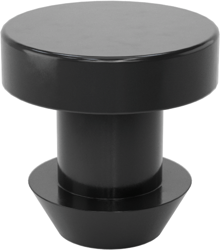 Hava Koşullarına Dayanıklı EPDM İt-Ve-Kal Tamponlar, 1/4" İç Çap için, 25/64 inç Sırt Çapı, 1/2" OD