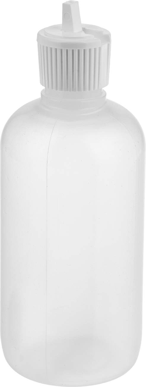Yukarı Açılır Nozullu Sıkma Şişesi, 2 FL oz/60 ml Kapasite, 3-1/2" Yükseklik