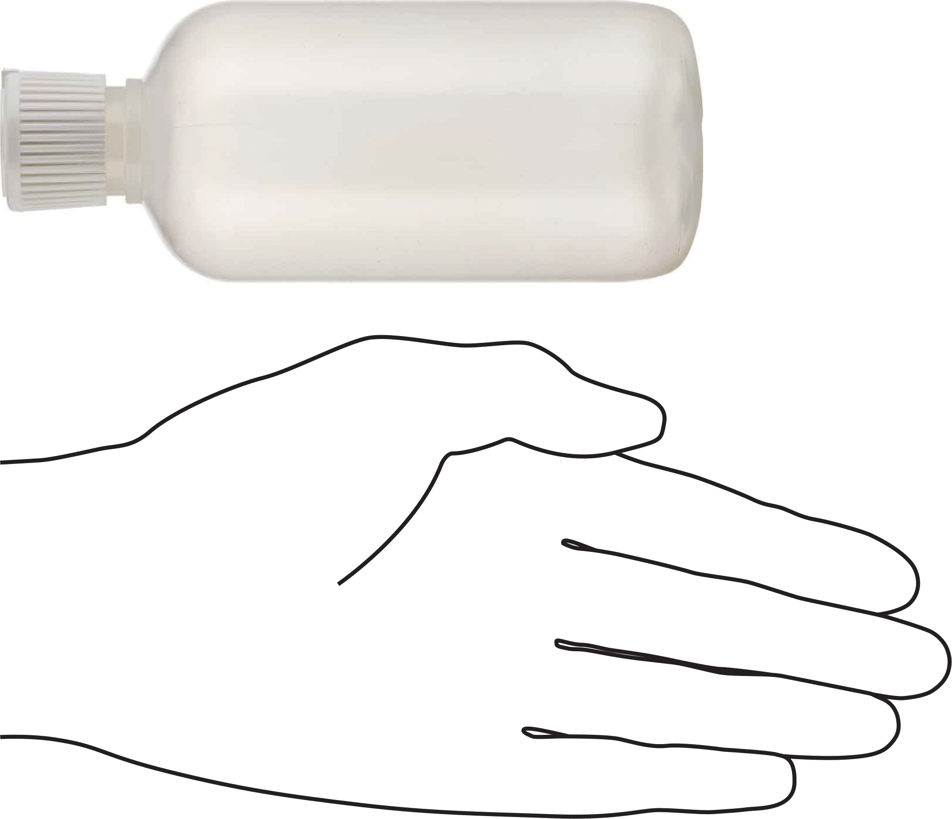Yukarı Açılır Nozullu Sıkma Şişesi, 8 FL oz Kapasite, 5-1/2" Yükseklik