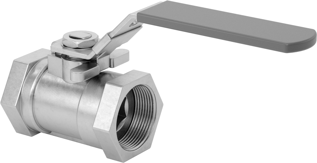 Yakıt için 316 Paslanmaz Çelik Açma/Kapama Vanası, PTFE Plastik Conta, 1-1/2 NPT Dişi