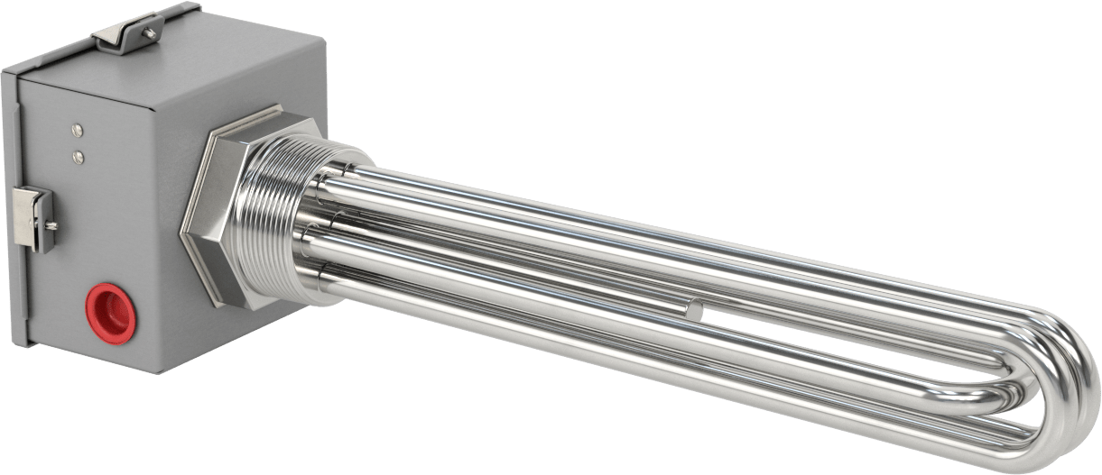 Sıhhi Vidalı Tapa Daldırma Isıtıcı, Su için, 240V AC, Üç Fazlı, 4500W