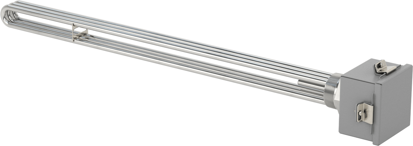 Sıhhi Vidalı Tapa Daldırma Isıtıcı, Su için, 240V AC, Üç Fazlı, 10500W