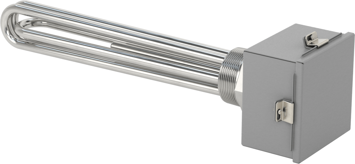 Sıhhi Vidalı Tapa Daldırma Isıtıcı, Su için, 480V AC, Üç Fazlı, 4500W