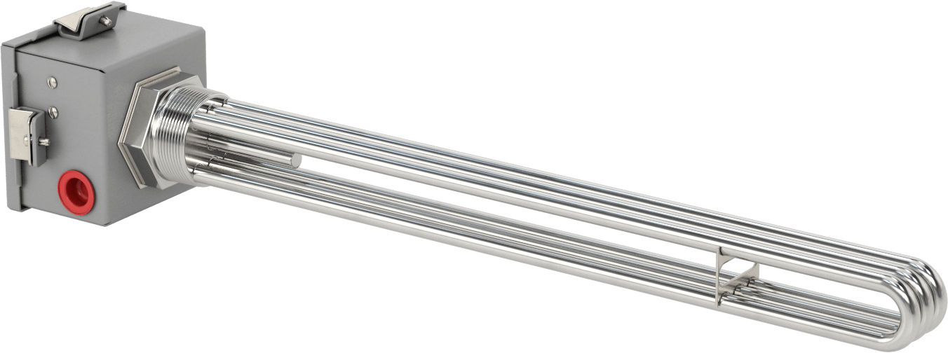 Sıhhi Vidalı Tapa Daldırma Isıtıcı, Su için, 480V AC, Üç Fazlı, 7500W