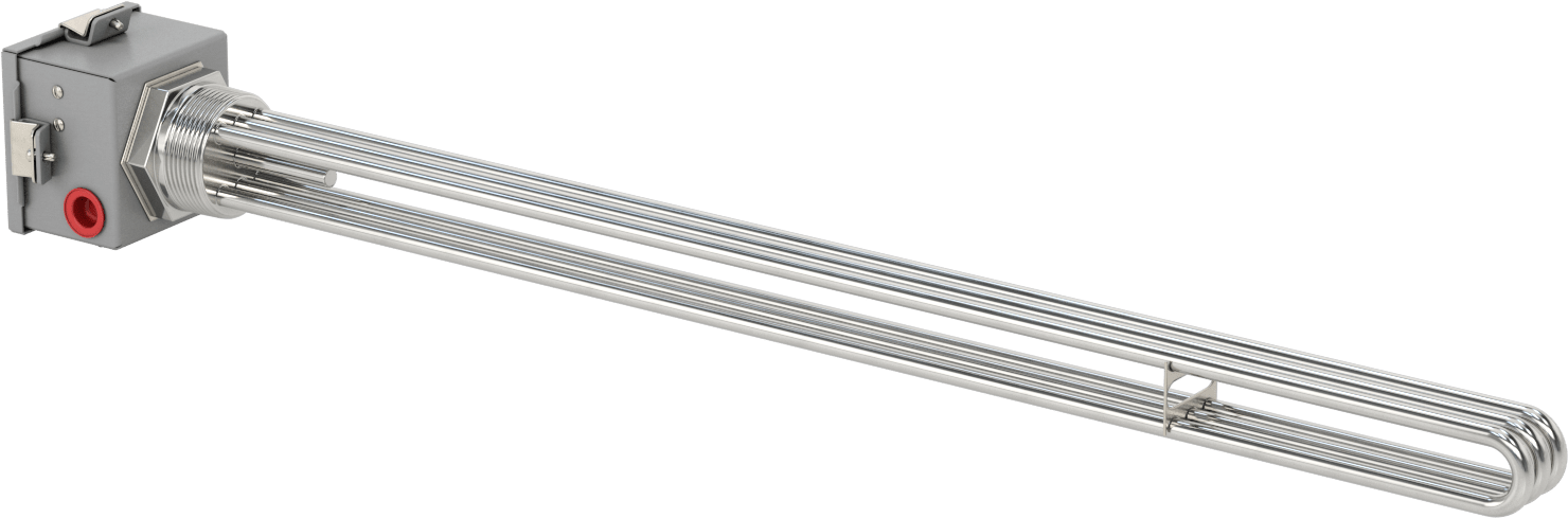 Sıhhi Vidalı Tapa Daldırma Isıtıcı, Su için, 480V AC, Üç Fazlı, 12000W
