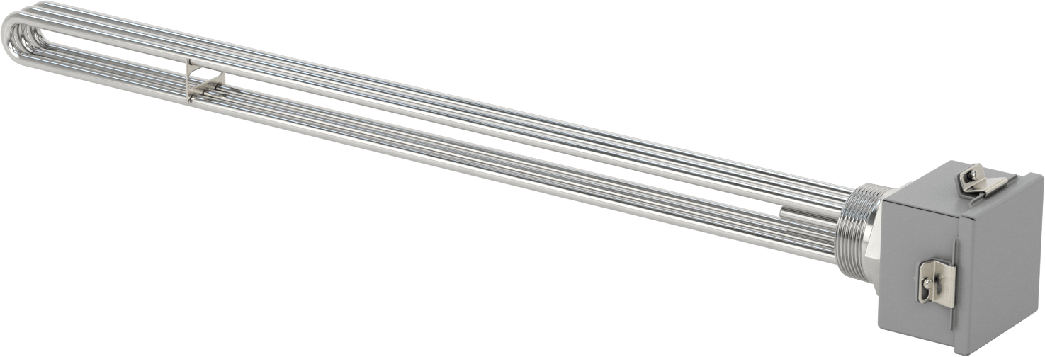 Sıhhi Vidalı Tapa Daldırma Isıtıcı, Su için, 480V AC, Üç Fazlı, 12000W