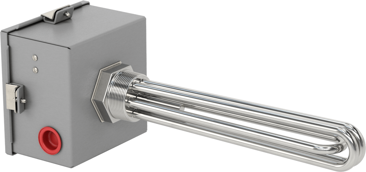Sıhhi Vidalı Tapa Daldırma Isıtıcı, Su için, Ayarlanabilir Termostat, 480V AC, Üç Fazlı, 4500W