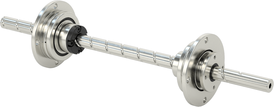 Ball Screw/Splines, 8 mm Diameter, with Four 200 mm Long Splines