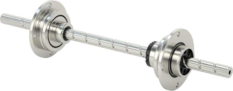 Ball Screw/Splines, 8 mm Diameter, with Four 200 mm Long Splines