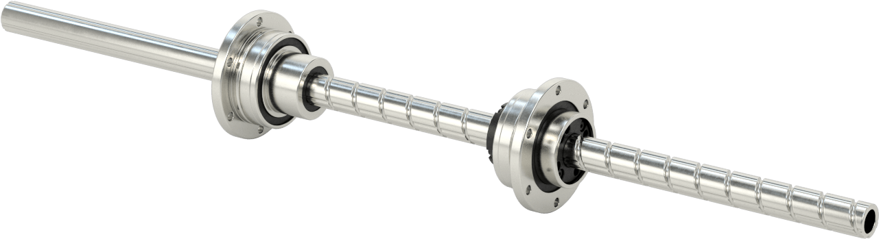 Ball Screw/Splines, 16 mm Diameter, with Four 500 mm Long Splines