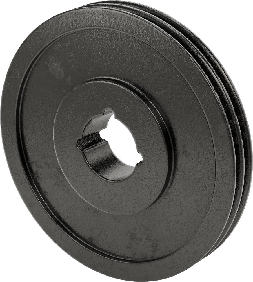 Konik Kilitli Burç Delikli V-Kayış Tahrik Kasnağı, Spz ve Xpz Kayışlar için, 2 Yiv, 228 mm OD