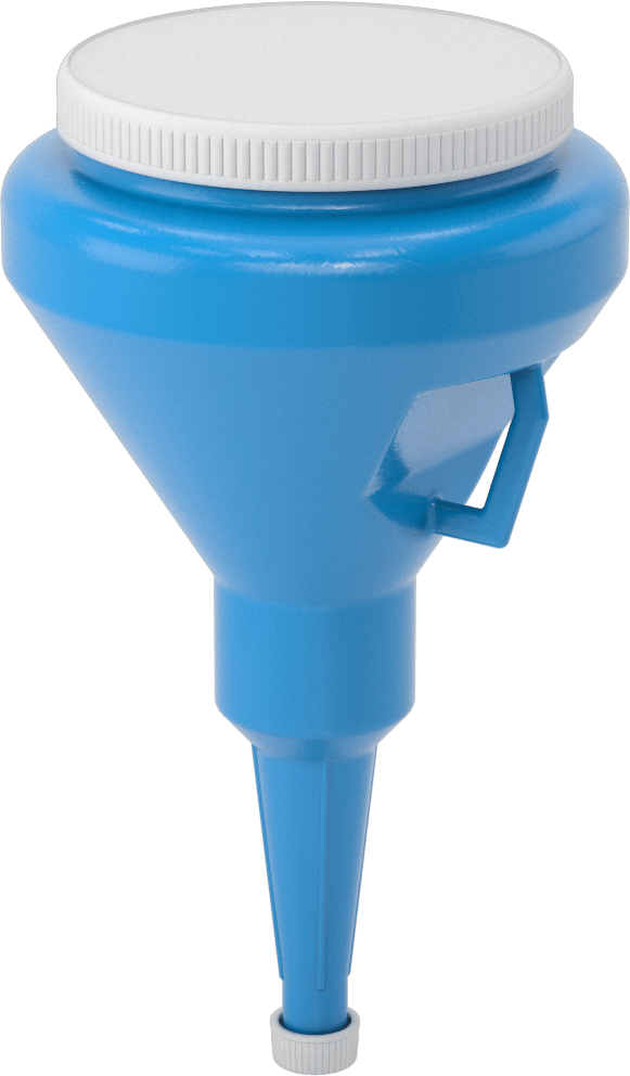 Kapaklı Plastik Huni, 40 FL. oz. Kapasite