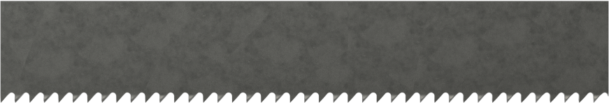 Kavisli Kesimler için Şerit Testere Bıçağı, 1/2“ Genişlik x 0,025” Kalınlık, 120" Uzunluk