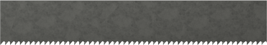 Kavisli Kesimler için Şerit Testere Bıçağı, 1/2“ Genişlik x 0,025” Kalınlık, 64-1/2" Uzunluk, 18 Diş İnç Başına