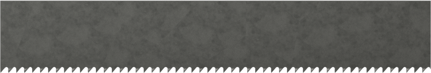 Kavisli Kesimler için Şerit Testere Bıçağı, 1/2“ Genişlik x 0,025” Kalınlık, 64-1/2" Uzunluk, 18 Diş İnç Başına