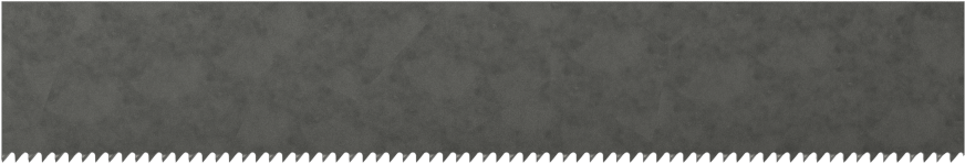 Kavisli Kesimler için Şerit Testere Bıçağı, 1/2“ Genişlik x 0,025” Kalınlık, 64-1/2" Uzunluk, 24 Diş İnç Başına