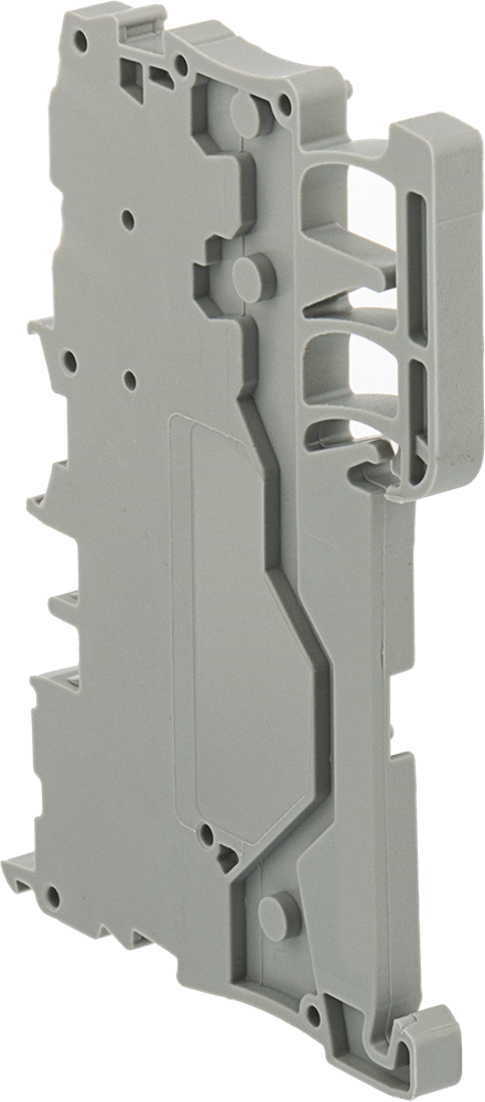 Modüler DIN-Ray Montajlı Terminal Bloğu, Konektör Uyumlu, 3,5 mm Genişlik x 58,2 mm Yükseklik, Gri