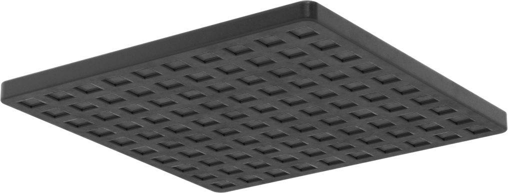 Yağa Dayanıklı Buna-N Titreşim Sönümleme Pedi, Siyah, 6“ Uzunluk x 6” Genişlik, Durometer 50A