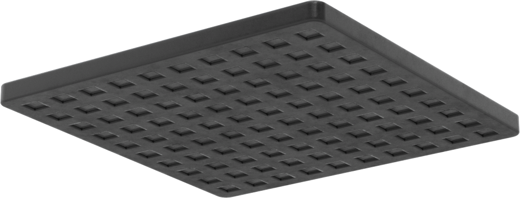Yağa Dayanıklı Buna-N Titreşim Sönümleme Pedi, Siyah, 6“ Uzunluk x 6” Genişlik, Durometre 70A