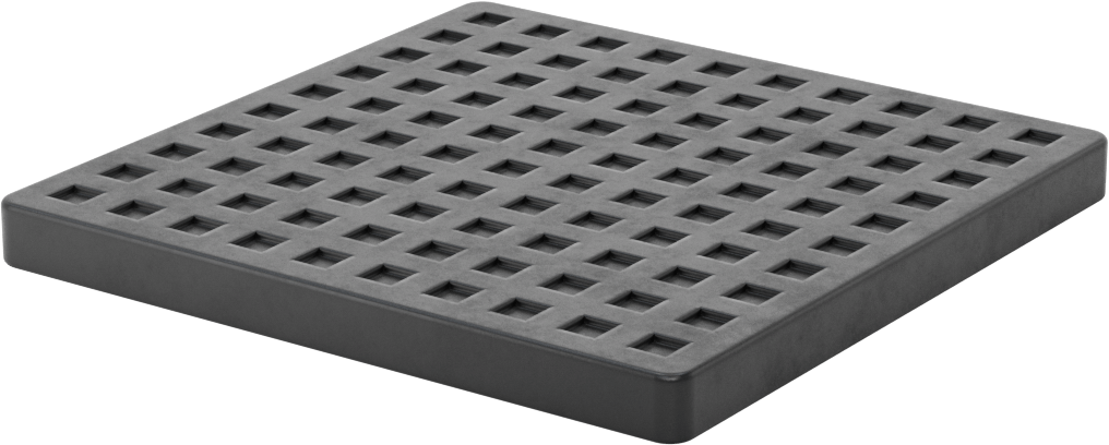 Yağa Dayanıklı Buna-N Titreşim Sönümleme Pedi, Siyah, 6“ Uzunluk x 6” Genişlik, Durometre 80A