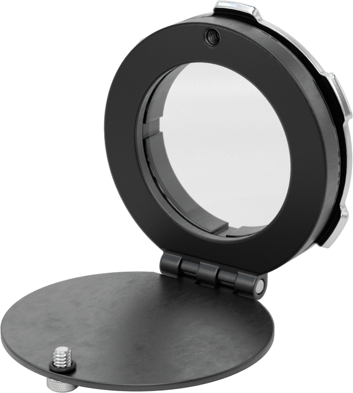 Muhafazalar için Termal İnceleme Penceresi, Alüminyum Çerçeveli, 4-1/4“ Yükseklik x 3-7/8” Genişlik Toplam