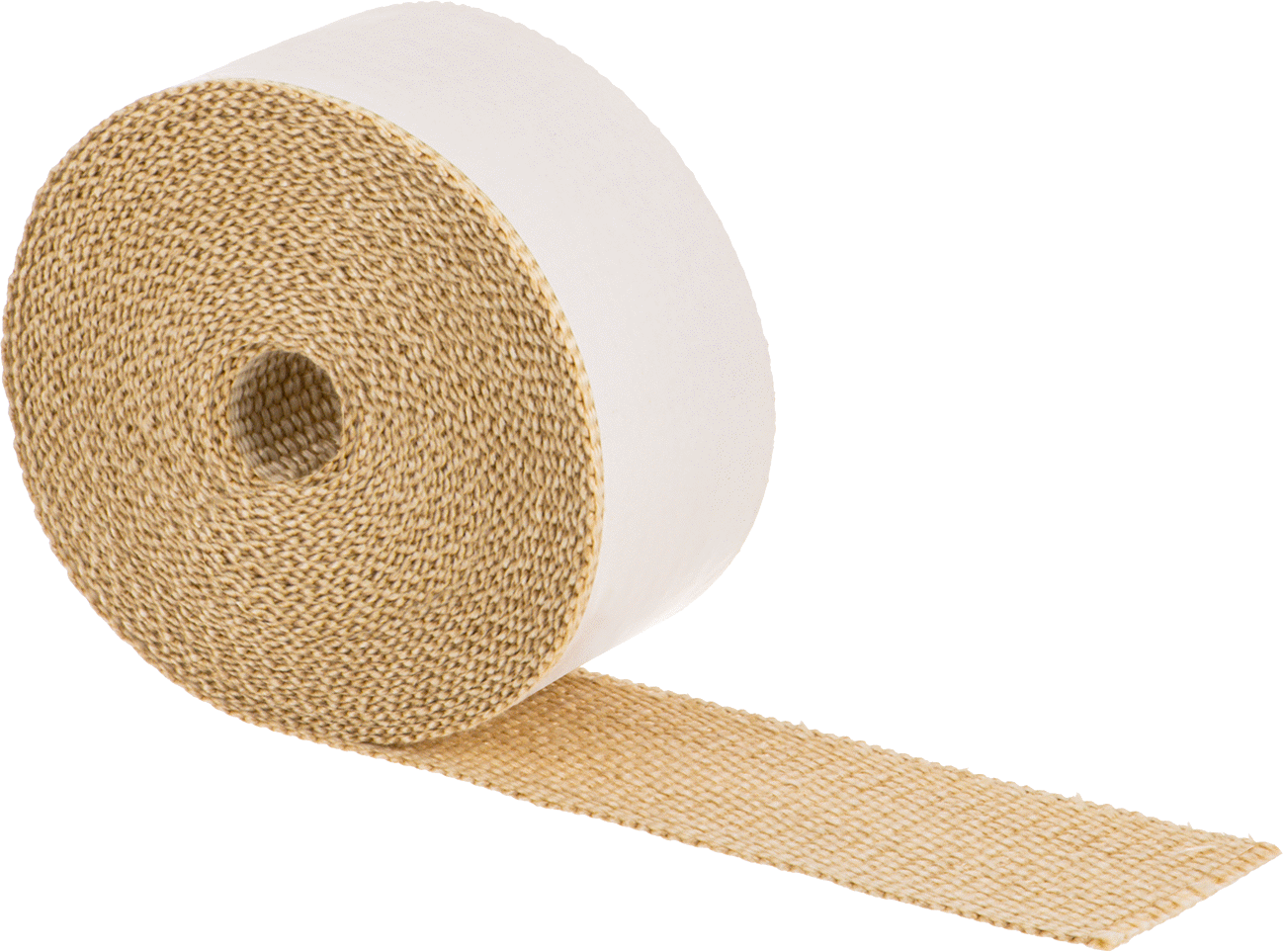 Yüksek Sıcaklık Seramik Elyaf Boru Yalıtımı, Kalsiyum Alüminyum Silikat, 25 Fit Uzunluk x 2“ Genişlik x 1/32” Kalınlık