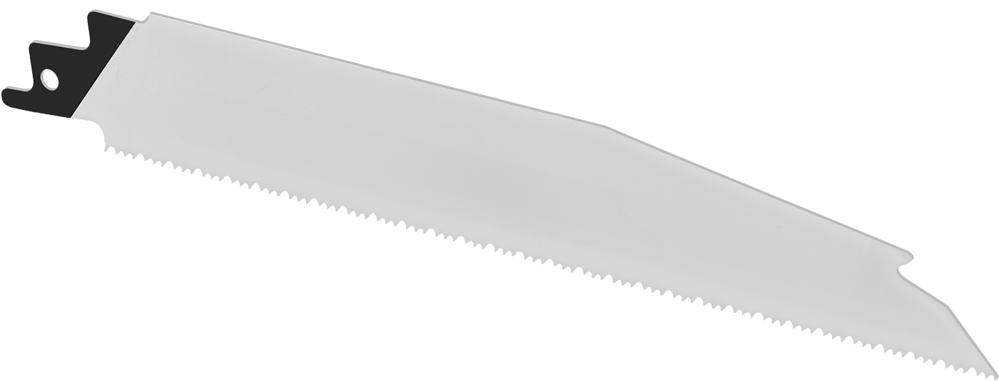 Pistonlu Testere Bıçağı, Daldırma Kesimleri için, Ağır Hizmet Tipi, 10-14 Diş/Inch, 8" Uzunluk