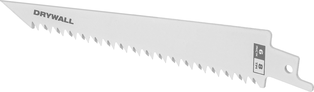 Pistonlu Testere Bıçağı, Alçıpan için, Fast-Cut, 8 Diş İnç Başına, 6 inç Uzunluk