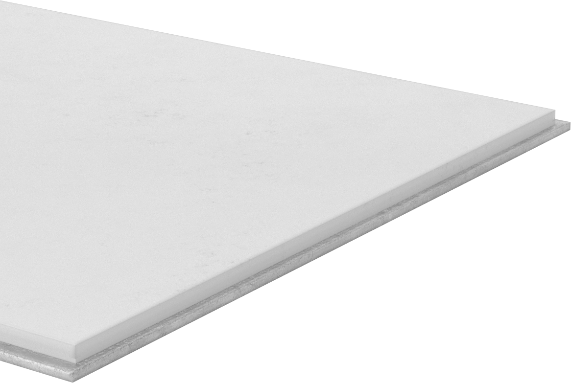 Metal Destekli Poliüretan Kauçuk Levha, 12 1/4“ Genişlik x 12 7/16” Uzunluk x 1/4" Kalınlık