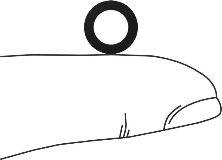Kare Profilli Yağa Dayanıklı Buna-N O-Ring, 1/16 Kesirli Genişlik, Dash Numarası 010