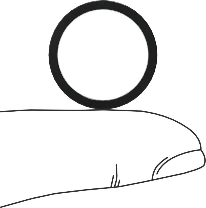 Kare Profilli Yağa Dayanıklı Buna-N O-Ring, 1/16 Kesirli Genişlik, Dash Numarası 017