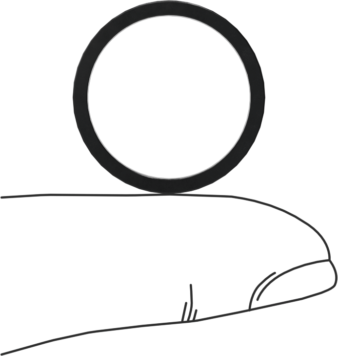 Kare Profilli Yağa Dayanıklı Buna-N O-Ring, 1/16 Kesirli Genişlik, Dash Numarası 018