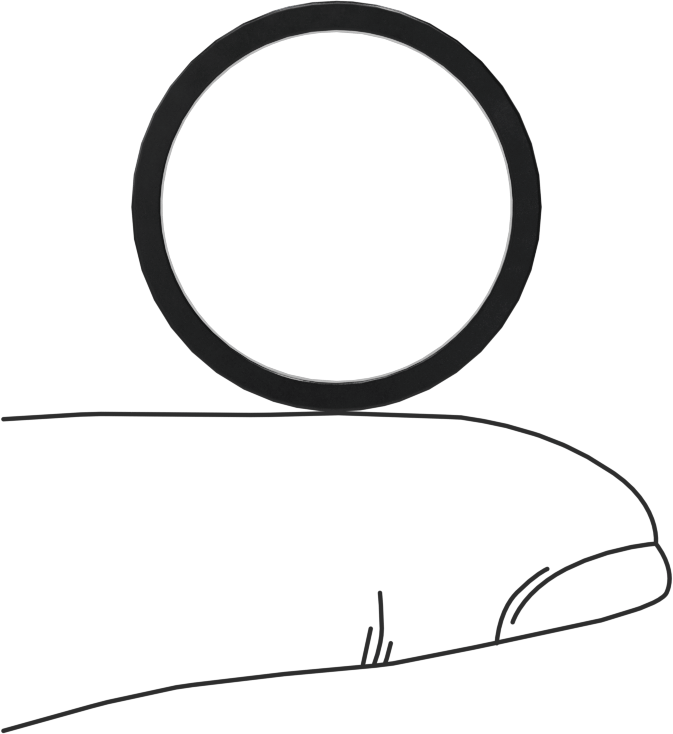 Kare Profilli Yağa Dayanıklı Buna-N O-Ring, 1/16 Kesirli Genişlik, Dash Numarası 019