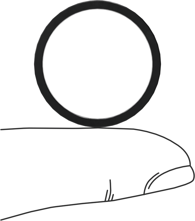 Kare Profilli Yağa Dayanıklı Buna-N O-Ring, 1/16 Kesirli Genişlik, Dash Numarası 020